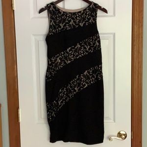 Black dress with lace detail
